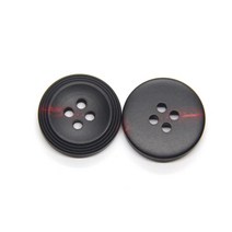 제작 고급 재킷 소뿔단추 모조 경적 코트 바느질 단추 15-25mm 의류 스웨터 가디건 장식 수제 액세서리, [05] 25mm 10pcs, [16] NO.4 Red