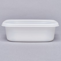 밀폐 사각 죽용기 중 750ml, 뚜껑 포함 500개