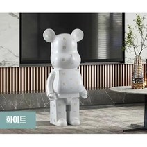 EAGLE PEAK 베어브릭 BearBrick 피규어 저금통인테리어장식 개업 집들이 선물, 화이트