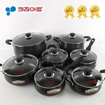 키친아트 까망 경질 냄비 모음/양수/편수/전골/곰솥, 03.키친아트 양수냄비 18cm, 03.키친아트 양수냄비 18cm