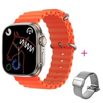 (에서 선박 us) 원래 49mm IWO 스마트 워치 WS18 울트라 시리즈 8 남자 여자 NFC IP68 방수 블루투스 전화, 06 Add 1 metal_01 49mm