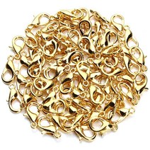 [루앤블리] 부자재 랍스터고리 올챙이캡 마감볼 고정볼 오링 목걸이 마무리 비즈 주얼리 공예, 랍스터고리12mm_10개, kc골드