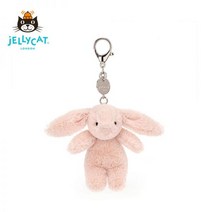 젤리캣키링 열쇠고리 JELLYCAT 버니 곰인형 387307 jELLYCAT Shy Light Pink Bonnie Bunny Bag Ornament Soft and Cute Pl, 8cm