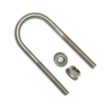 (STS 304) 스텐 롱유볼트 3/8 u볼트 롱유볼트 파이프 고정 가스브라켓 유볼트 와샤, 스텐 롱유볼트 3/8x100A+후렌지너트-1세트