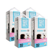 강아지배변패드 멍도리 크린 패드 50매(아로마향)x4개