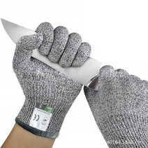 베임 방지 안전 장갑 방검 채썰기 hppe, S, S