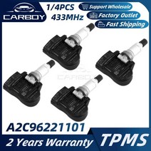 A2C96221101 TPMS 타이어 압력 모니터링 시스템 기아 니트로 옵티마 현대 엘란트라 아이오닉 코나 그랜저 i30 K5 52933-D4100, 4PCS