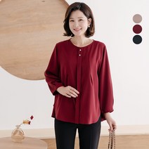 르벤 진주 히든버튼 블라우스