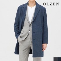 올젠 올젠(OLZEN) 믹스 패턴 스트레치 싱글 코트 ZOA1CG1303 MGR