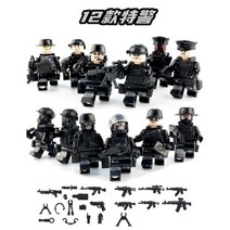DIY 호환 레고 군인 피규어 일본 독일 팔로 영국 소련 특전사, 경찰특공대12개