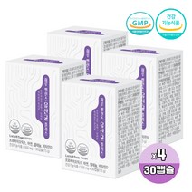 하루밸런스 장에좋은 특허유산균 M3 50억 보장 이너 프로바이오스틱스 정상적인 배변활동 식물성캡슐 식약처인증, 30캡슐 X 4박스