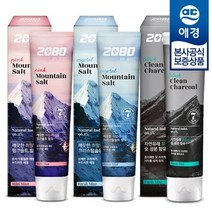 애경 [애경]2080 히말라야 마운틴 솔트/차콜 치약 120g x12개, 크리스탈 x6개 + 차콜 x6개