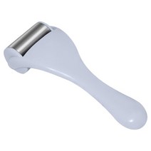 WJSHOP 스테인레스 스틸 아이스 롤러 콜드 마사지 붓기 얼굴 마사지 도구 페이셜 케어 페이스, 하얀색, 17x6.7x3.7cm