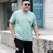가바바 남성 빅사이즈 반팔 트레이닝복 세트 통기성이 좋아 시원한 여름 트레이닝복 세트 9XL까지 G61421