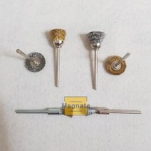 [han1] 와이어_일자_브러쉬_베이비_신주_전동_핸드_금형_티형_미니브러쉬_종_스텐_수공구_드릴_녹제거_철 3A45, 금형용 T형브러쉬 스텐