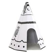 유아공간 상상력놀이 셀프꾸미기 골판지텐트 오감자극 홈캠핑 아이방 3세