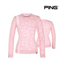 핑골프여성 후꾸로자카드 라운드 니트 P121A1SR154_PK, 90, PK