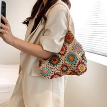 모칠라백 와유백 호보 명품 연예인 에코백 페이즐리 뜨개 모칠라 보부상 가방 박연진
