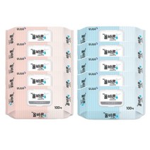 모나리자 올바른 물티슈 캡형 100매 10개
