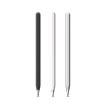 SPLINE N900 디스크 칩 스타일러스(플래티넘 도금 헤드) 대만제 3색 유니버설 스타일러스 터치스크린 펜 Apple iPhone iPad Android (White)