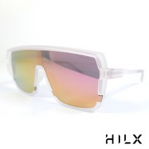 HILX 힐스 영블러드 매트 트랜스페어런트/퍼플레드 미러 편광 자전거 낚시 스포츠 고글