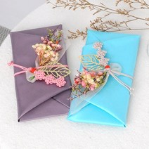 현금 예단 봉투 예단봉투 예단비(신부가 신랑에게) 봉채비(신랑이 신부에게) 용돈봉투 칠순봉투 실크봉투, 02플라워 매듭봉투, 경조사용 무지봉투1매+무지봉투1매