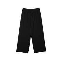 봄 여름 가을 여자 여성 빅사이즈 플러스사이즈 블랙 와이드 밴딩 쿨 슬랙스