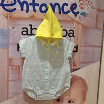 [압소바] 40% /실내복 외출복 모두 입기 좋은 반팔 바디슈트 /한여름 시원하게 입기 좋은 얇은 원단 /보냇스타일의 모자까지 세트로*리리모자반소바디슈트*