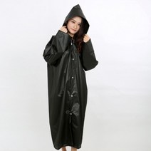 여성 우비 남성비옷 골프 레인코트 손목밴딩 블랙
