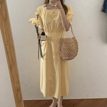 기타 바보사랑[디작소] 데일리 여성 롱 원피스 드레스 하객 린넨 레이스