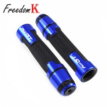 BMW 오토바이 알루미늄 고무 핸들 바 그립 F800GS GS GT 7/8 "22mm 캡 핸드 플러그, 05 F800GT blue