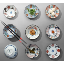 포로롬 색감이 쨍한 예쁜 일본접시, 접시a