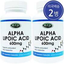 My Life 마이라이프 알파리포산 600 mg 60 야채캡슐 2병