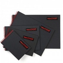 블랙 포트폴리오 흑스케치북 A3 (검정속지 200g 25매), 25매