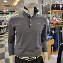 루이까스텔 포근한 느낌의 기본 스트라이프 플라켓 배색 요꼬 남성 티셔츠 3MCTS953 (네이비)