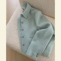 가을 자켓 꾸안꾸 여성아우터 모델 사교계 블루 스트리트 블레이저 여성