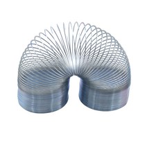 토션 스프링 FINEWE-80x100mm 자이언트 매직 레인보우 메탈 슬링키 스프링 빅 클래식 오리지널 워킹 점보, 01 80x100mm_01 silver