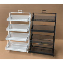 미니 펜트리 과자 진열장 작은 슈퍼마켓 편의점 수납장 간식 선반 수납 PC방 간이 간식코너 사물함 철제 진열대, 화이트 2단