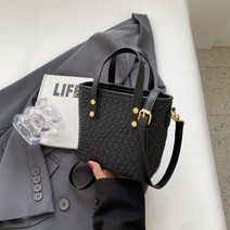 묘먀미 브라운 도그 키링 클래식 토트 크로스백 Z0179