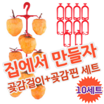 DIY 셀프 집에서 곶감 만들기 말리기 건조 반건조 건시 반건시 곶감걸이 세트, 10세트 (100개용 1세트당 1,690원)