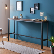 데코라인 스탠드 높은 홈바테이블 1800 홈카페테이블, 멀바우