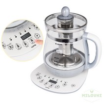 milovhi 원터치 대용량 분유포트 우유데우기 전기 무선 주전자 보온 티포트