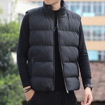 남성 겨울 방한 따뜻한 경량 패딩 조끼 자켓 캐주얼자켓 남성자켓 후드집업 가죽자켓