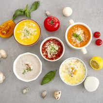 모던밀 모던스프 4종 클램차우더 단호박 토마토 바질 양송이 크림 스프 냉동 스프, 토마토 바질 크림스프, 3팩