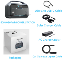 파워스테이 배터리 충전 태양광 유럽 캠핑용 야외 보조배터리, 8.600W 576Wh - 220V UK BS plug