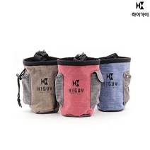 [천삼백케이] [하이가이] 하이가이 강아지 산책 가방 간식 주머니 트릿 백, 레드