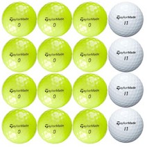 [엑사티앤씨]중고 테일러메이드 화이트 A-급 로스트볼 총집합, 색상:젝시오 컬러|사이즈:A-급 20알, 단품