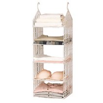 득탬인생 옷정리 옷정리트레이 옷장수납방법 티셔츠정리함 옷장정리함, 1초설치 4단