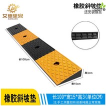 고무 경사로 오르막 발판 고임목 차량 진입판 방지턱 패드 휠체어 차량밀림 보행기, 러버100x15x3CM