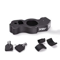 바이 그립 잠금 핸들 바 브레이크 솔리드 모방 스티얼 장치 야마하 YZFR25 YZFR6 YZFR3 YZFR1 YZF R25 R6 R3 R1, Black
